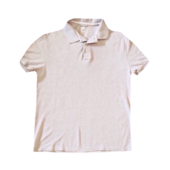 JCPENNEY Men's Cream Colored Short Sleeve Polo - Picture 1 of 5